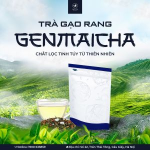 🌿 Trà gạo rang Genmaicha - Sự kết hợp tuyệt vời của gao nứt và trà xanh